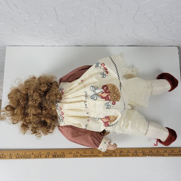 Vintage Norma Rambaud & Wendy Crawford 1991 Porcelain Doll Blue Eyes Curly Hair - Picture 2 of 16